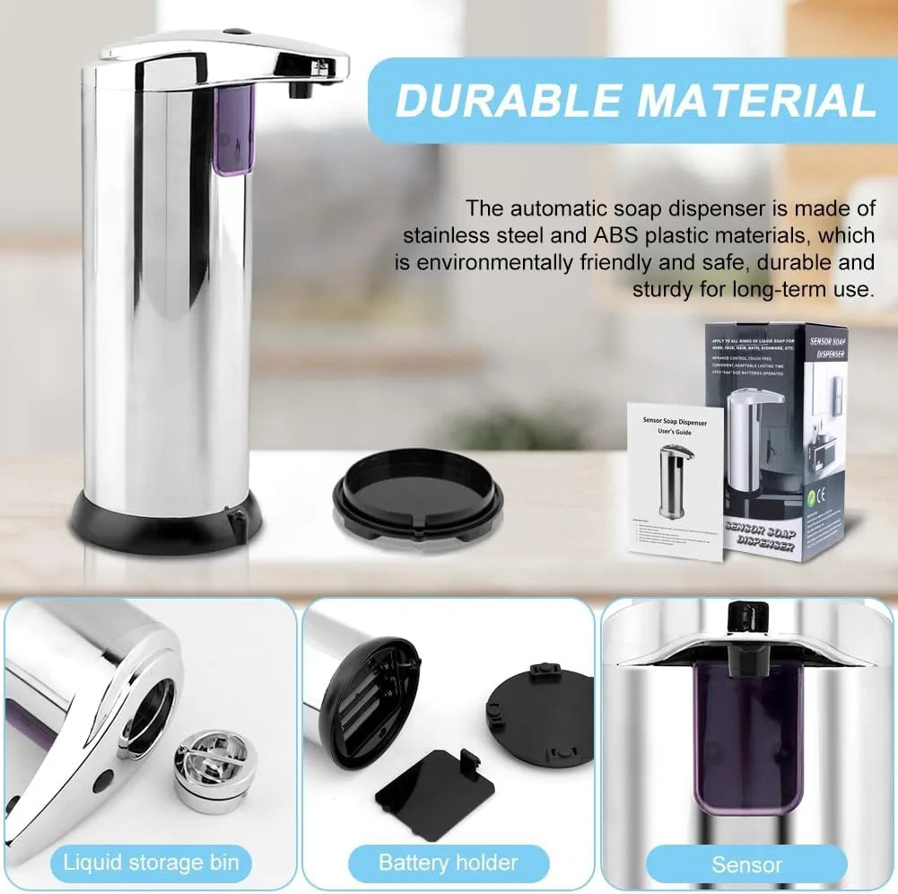 Touchless Soap Dispenser With Infrared Sensor Large Capacity Kitchen
