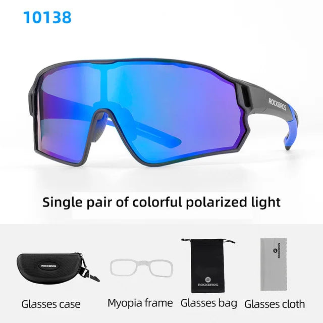 ROCKBROS Polarized Cycling Glasses UV400 Outdoor Eyewear Men Women
