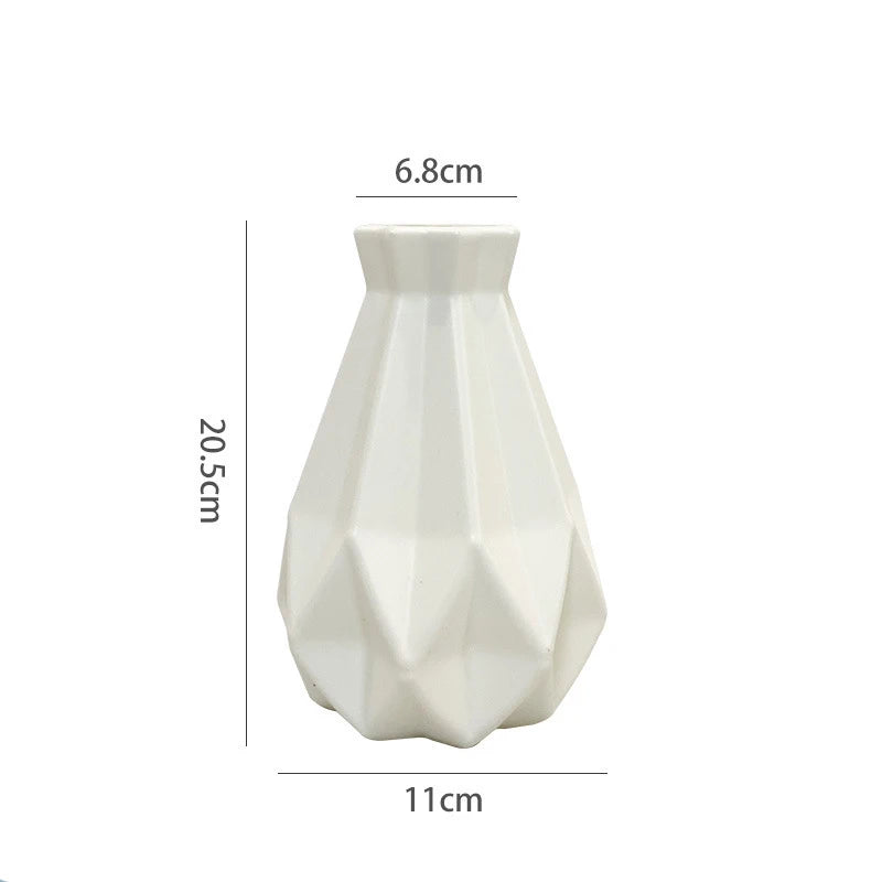 Modern Plastic Vase Pot Nordic Boho Home Decor For Flowers