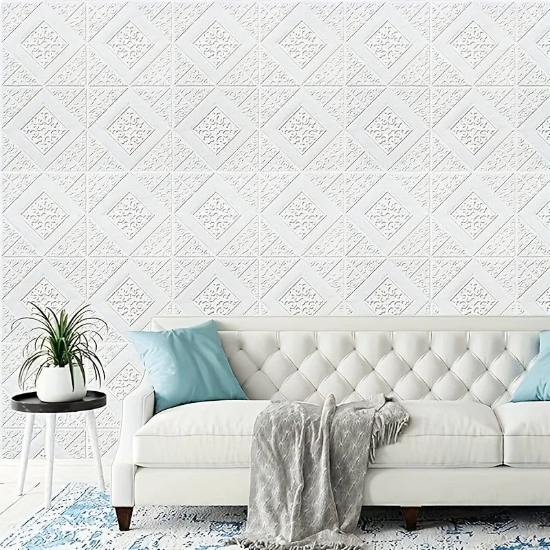 3D Ceiling Wallpaper Self Adhesive Wall Decor Foam Design Sticker