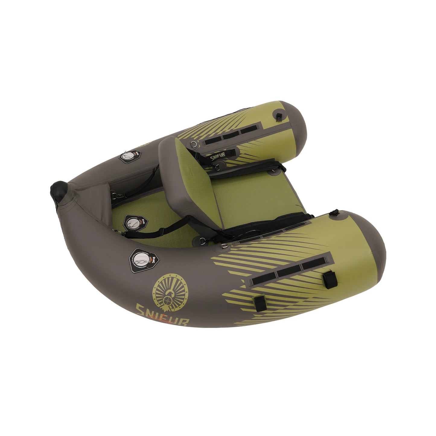 One Person Inflatable Belly Boat For Fishing Kayak