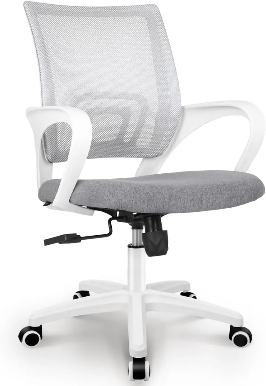 Mesh Gaming Office Chair With Lumbar Support And Adjustable Height