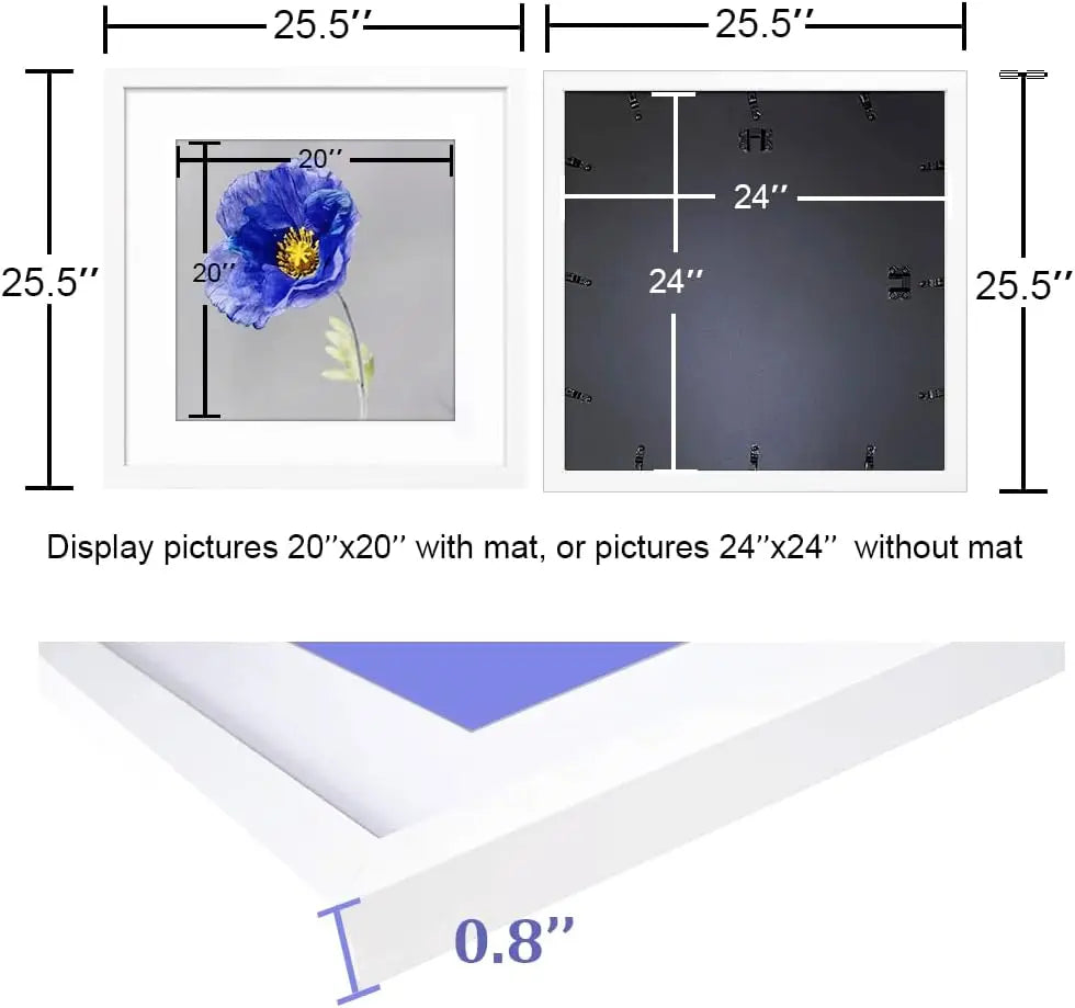 Bamboo Picture Frame For Wall Decor With Mat
