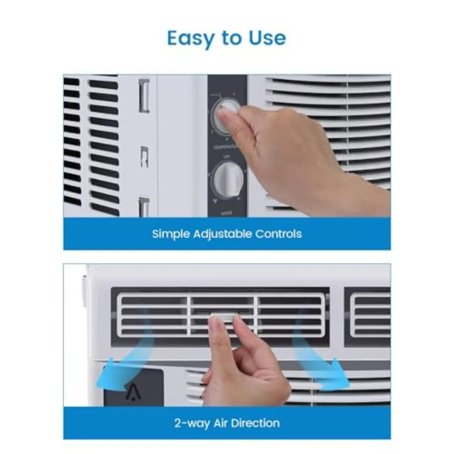 5000 BTU Window Air Conditioner For Small Rooms 110V