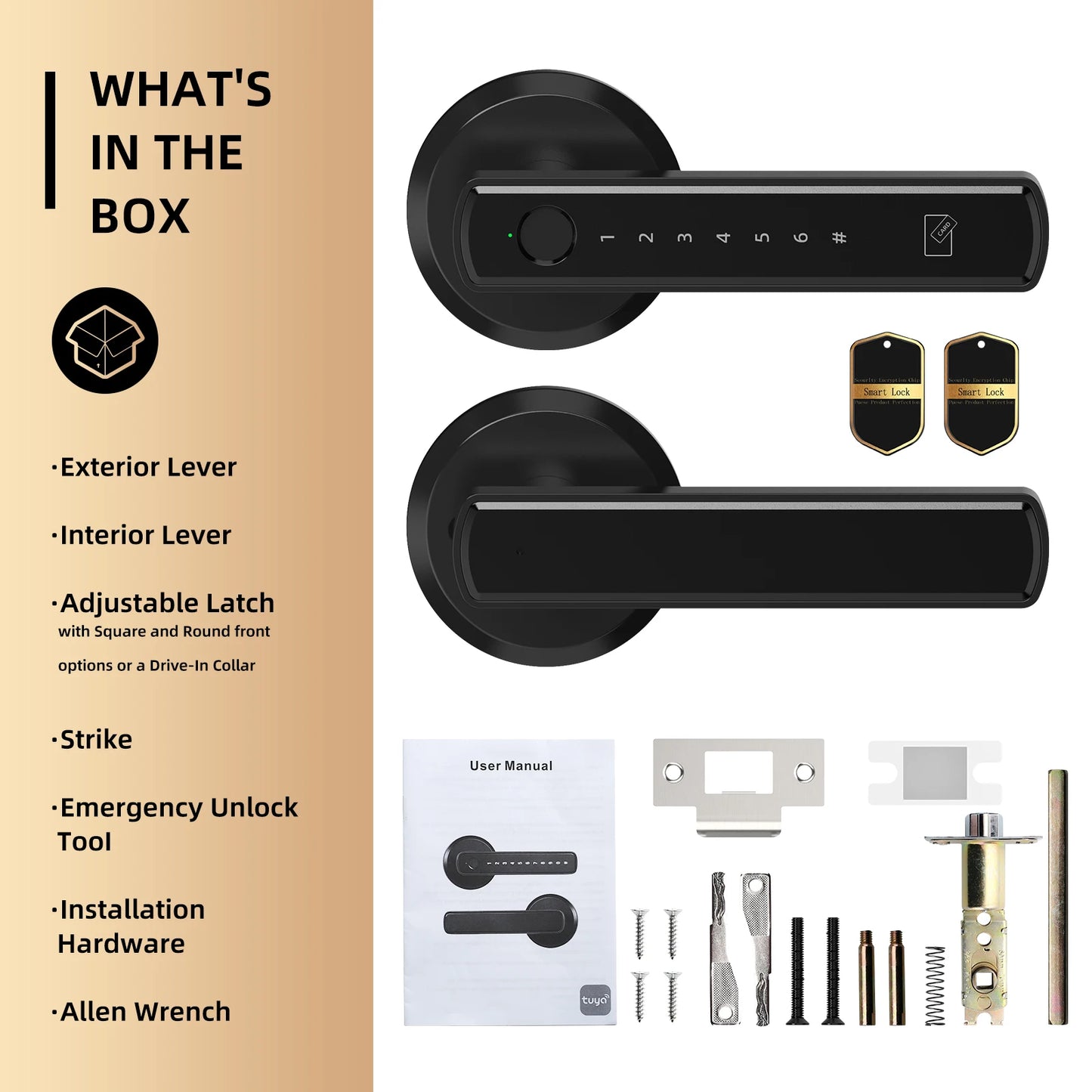 Viladepot Smart Lock Fingerprint Door Lock With App Control Passcode