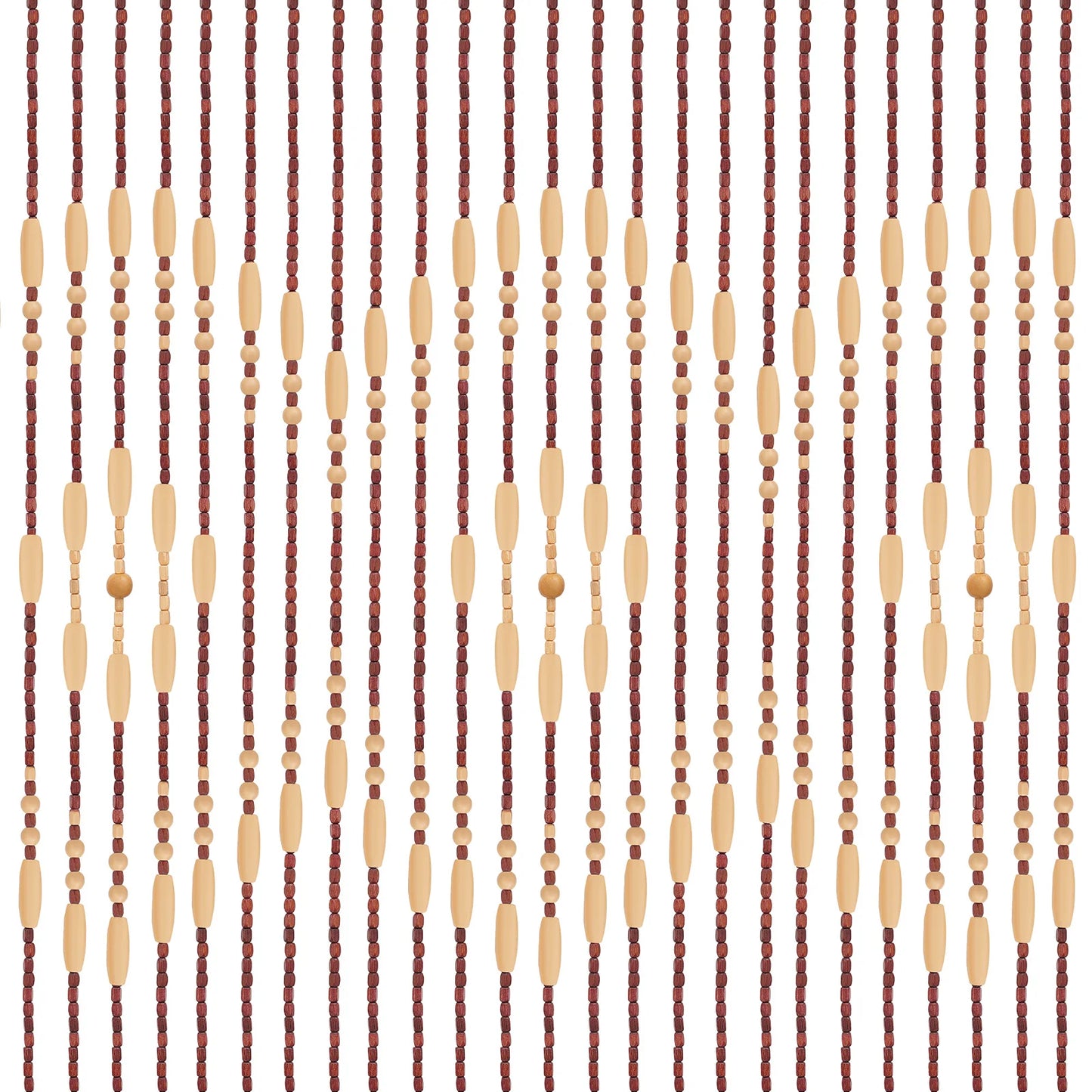 Bamboo Beaded Door Curtain Divider For Porch And Living Room