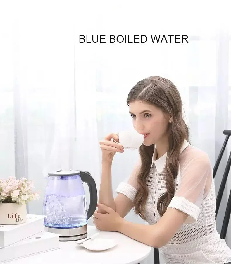 BZEQ Electric Glass Kettle Borosilicate Fast Boil Heater