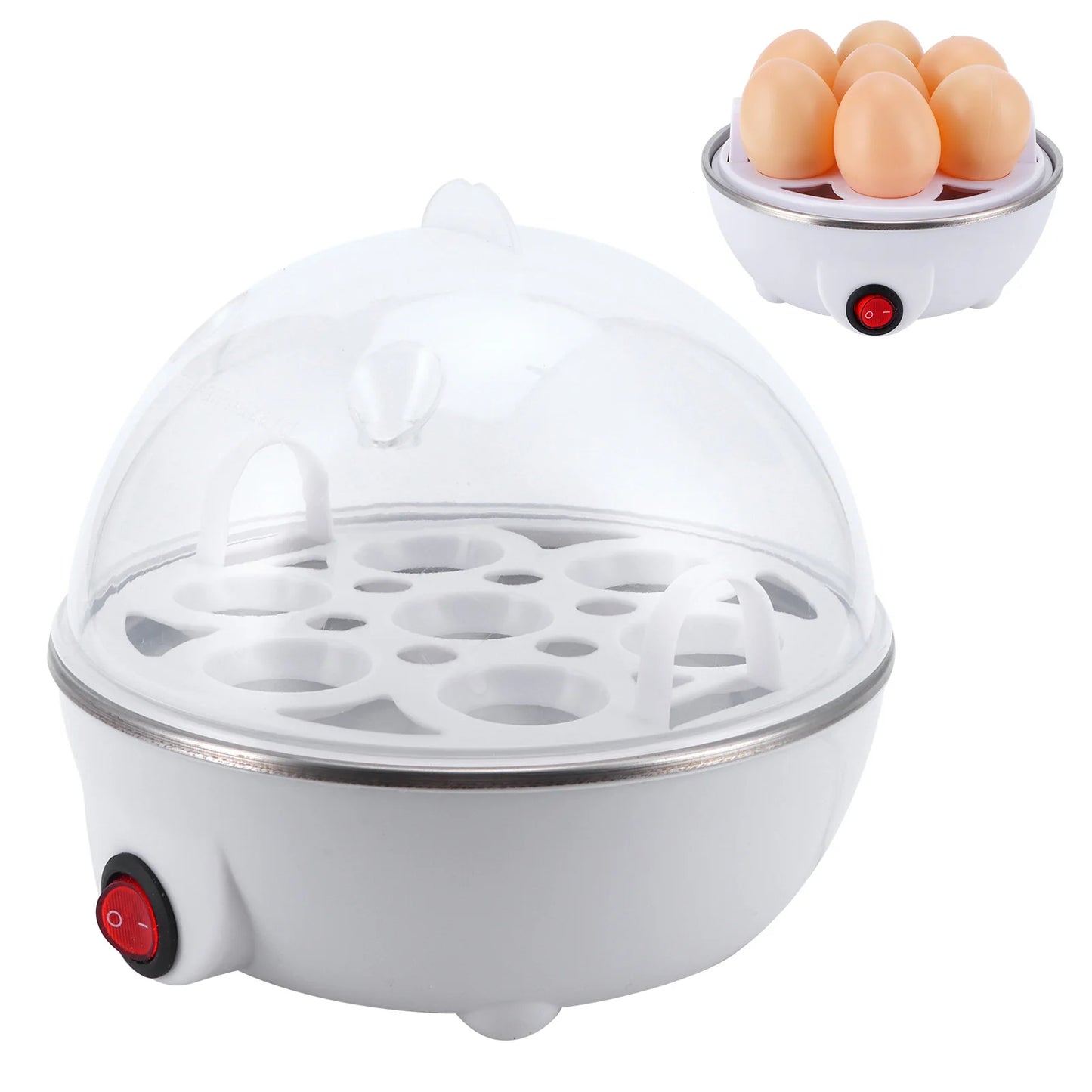 Romellar Electric Egg Cooker Multifunctional Poacher Kitchen Appliance
