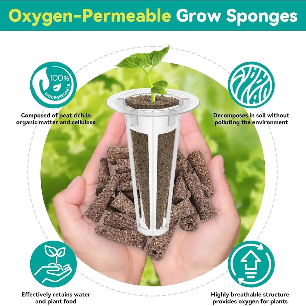 Indoor Hydroponic Garden Kit With 400+ Seeds And Pods