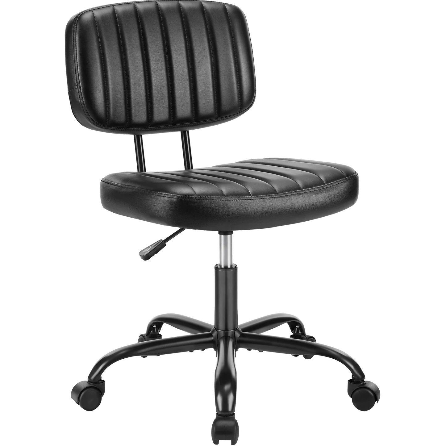 JHK Armless Office Chair With Lumbar Support Height Adjustable