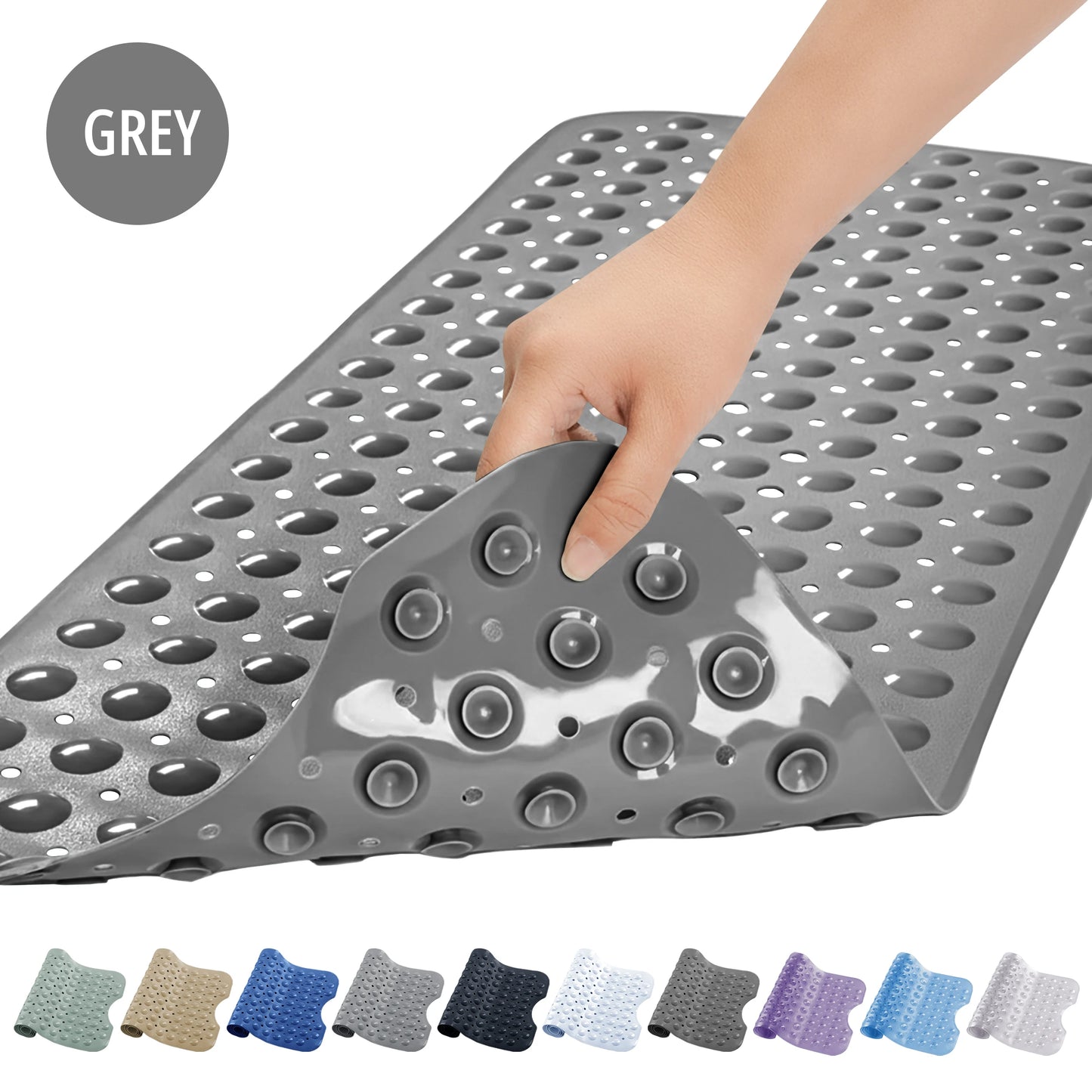 LDC Lux Decor Collection Non-Slip Bathtub Mat With Suction Cups