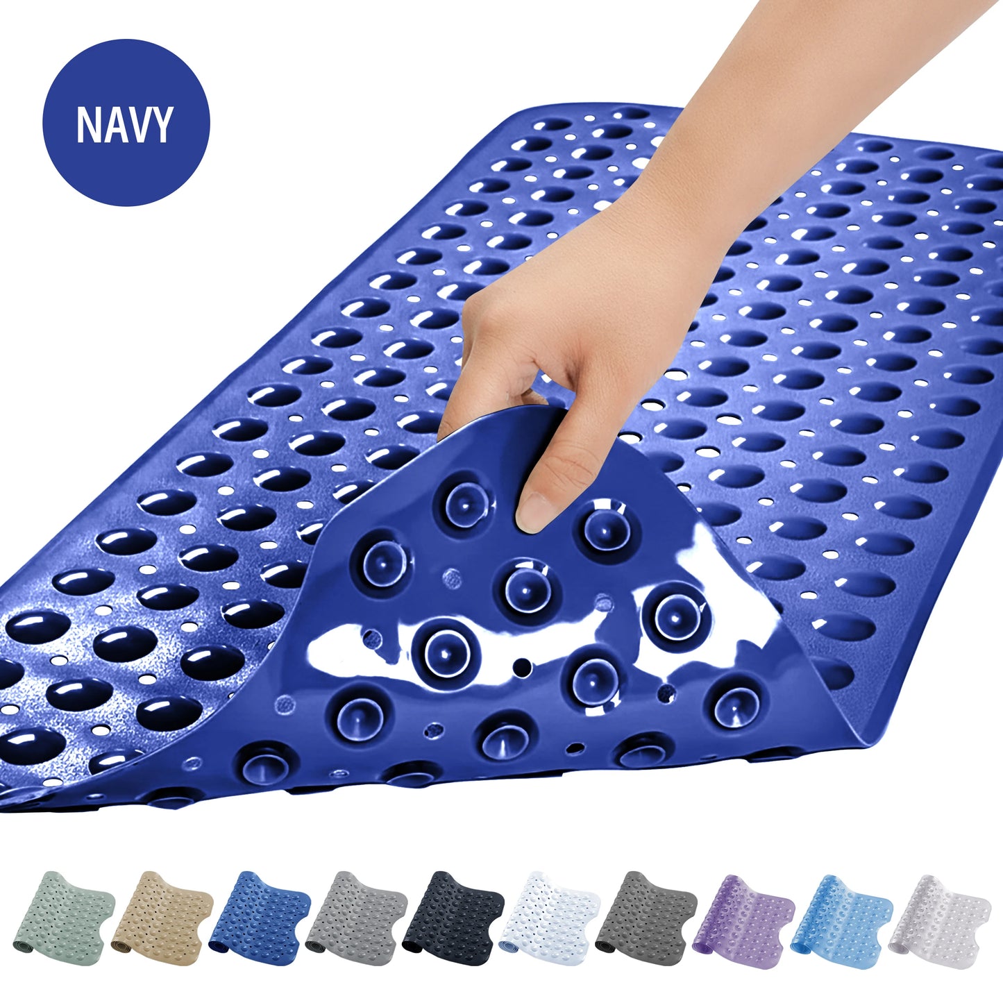 LDC Lux Decor Collection Non-Slip Bathtub Mat With Suction Cups