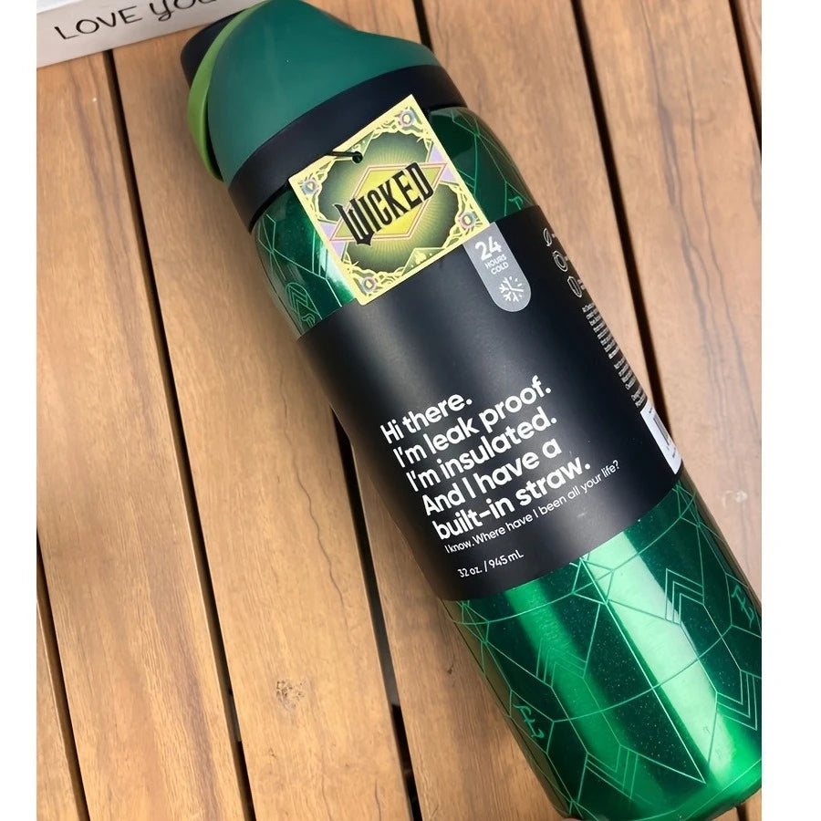 Stainless Steel Insulated Water Bottle With Straw Hot And Cold