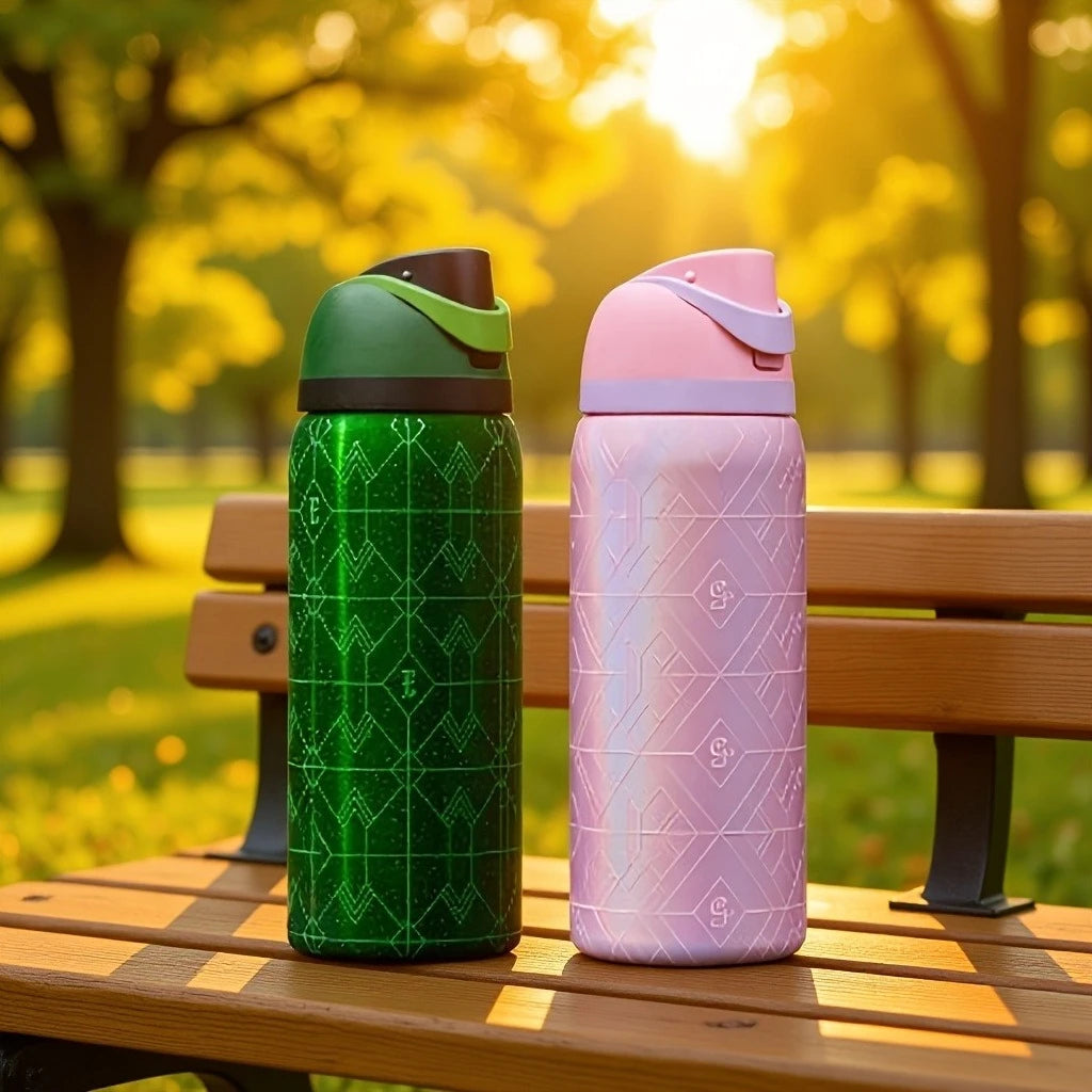 Stainless Steel Insulated Water Bottle With Straw Hot And Cold