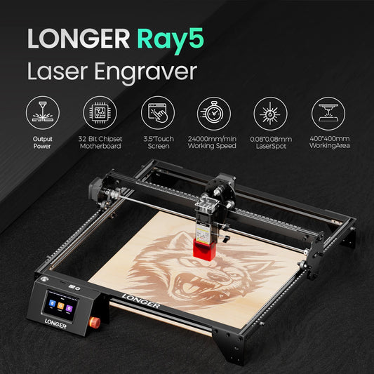 Longer Laser Cutter And Engraver RAY5 5W/10W/20W WiFi Touchscreen