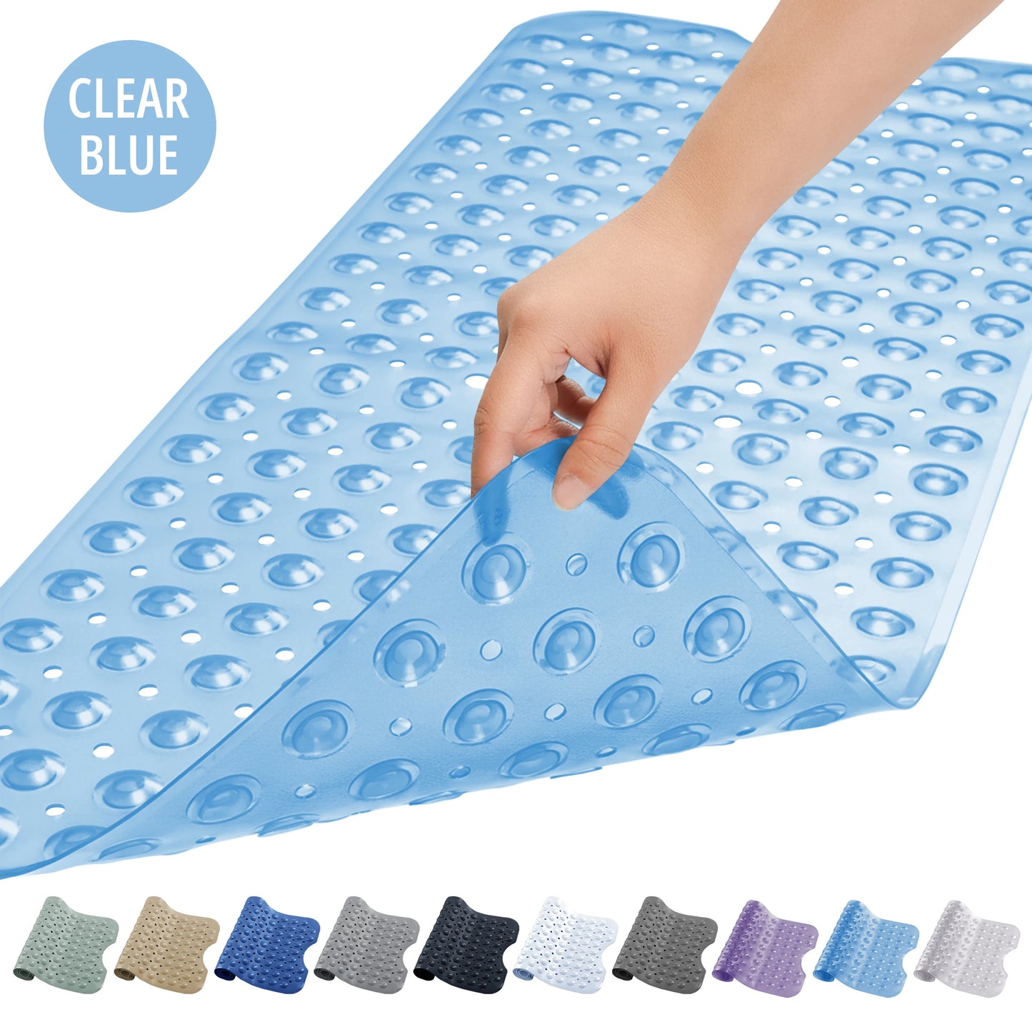 LDC Lux Decor Collection Non-Slip Bathtub Mat With Suction Cups