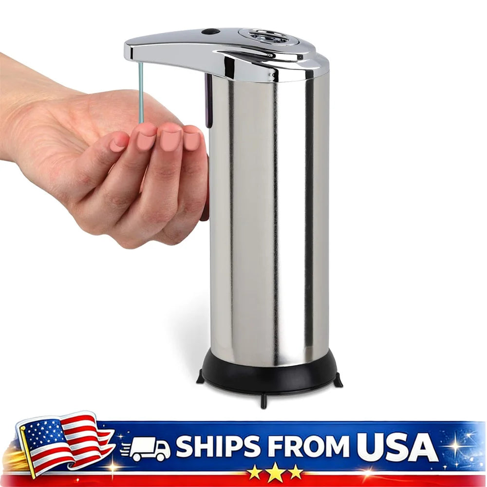Touchless Soap Dispenser With Infrared Sensor Large Capacity Kitchen