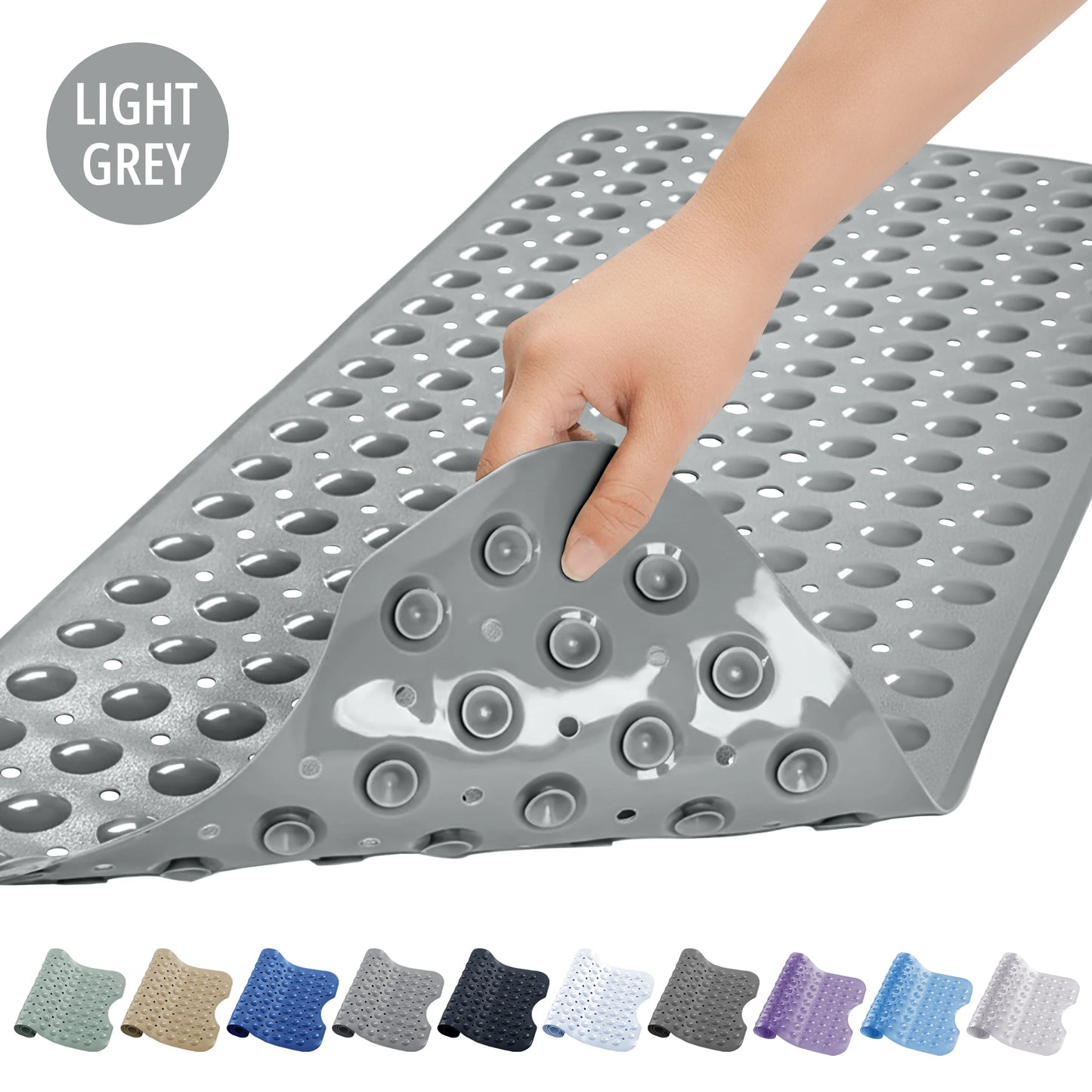 LDC Lux Decor Collection Non-Slip Bathtub Mat With Suction Cups