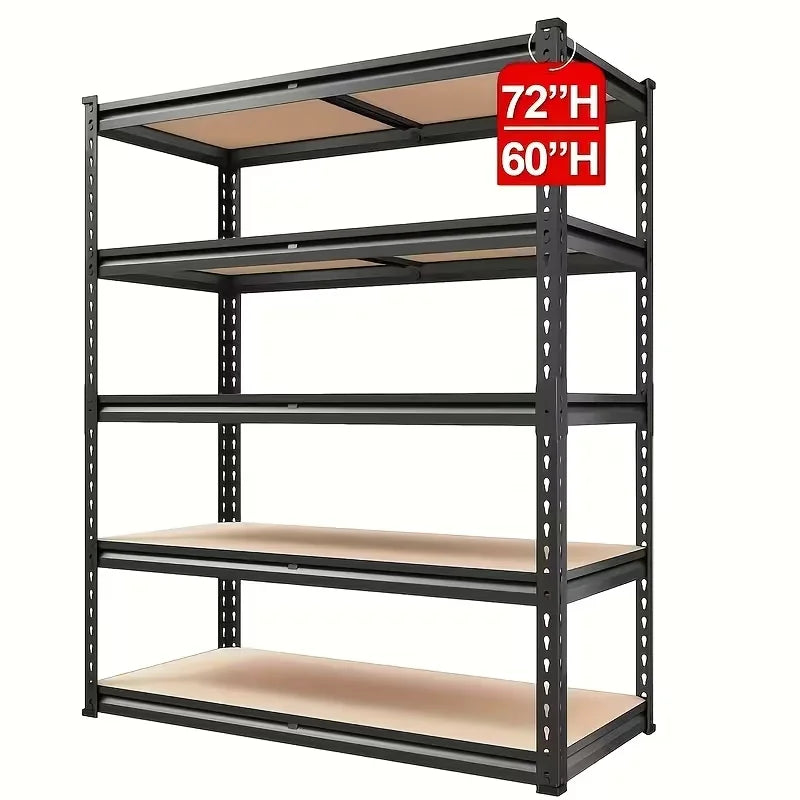 Heavy-Duty Metal Storage Rack Adjustable 2000 Lb Per Layer