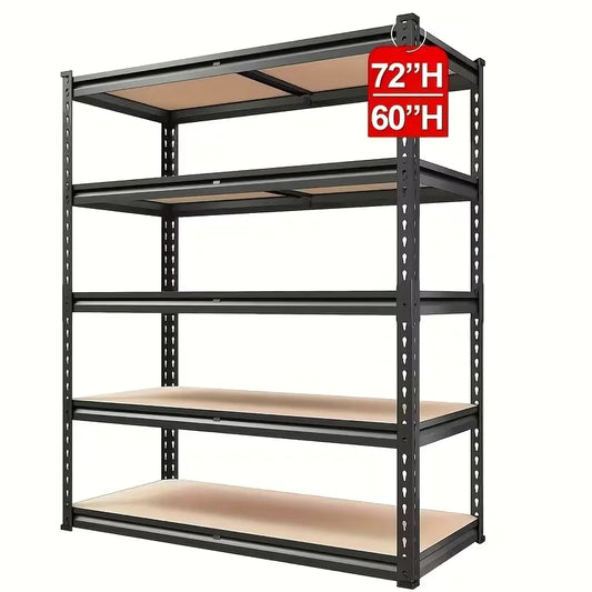 Heavy-Duty Metal Storage Rack Adjustable 2000 Lb Per Layer