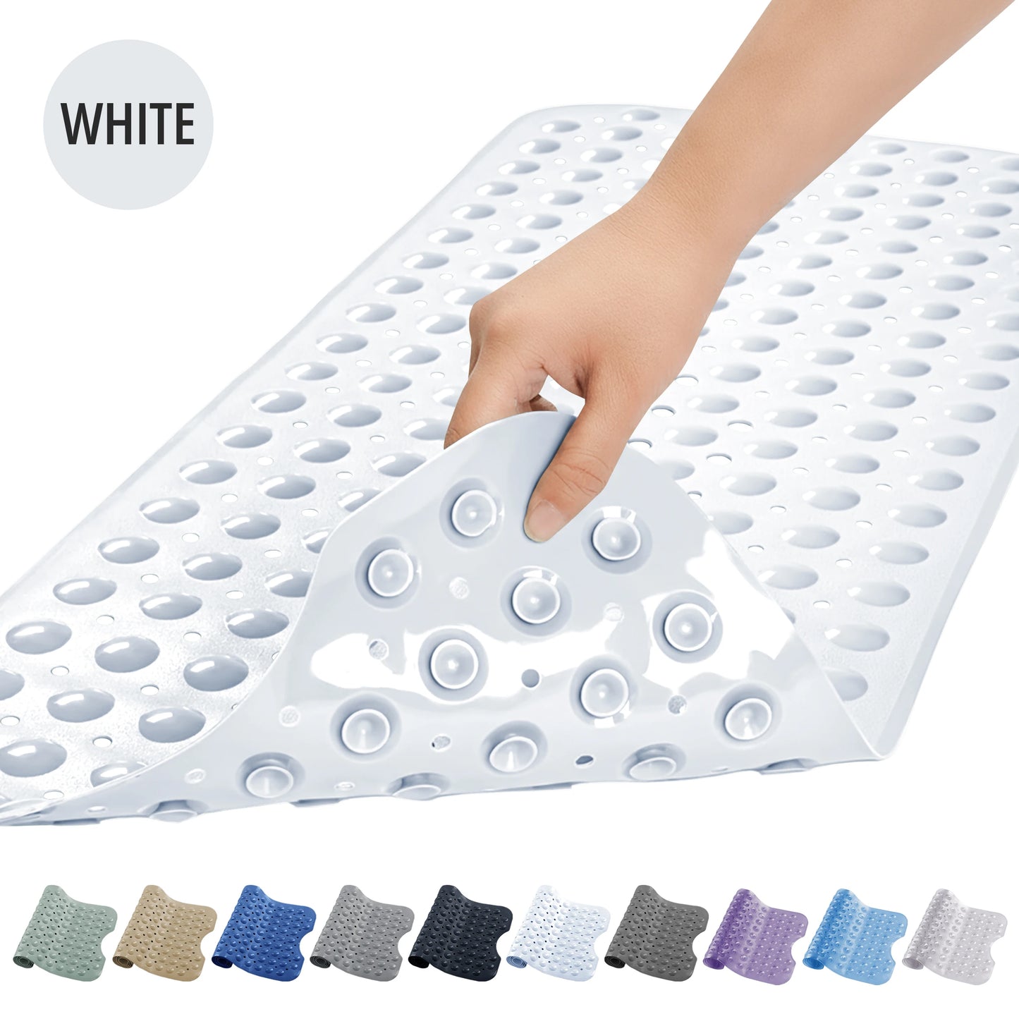 LDC Lux Decor Collection Non-Slip Bathtub Mat With Suction Cups