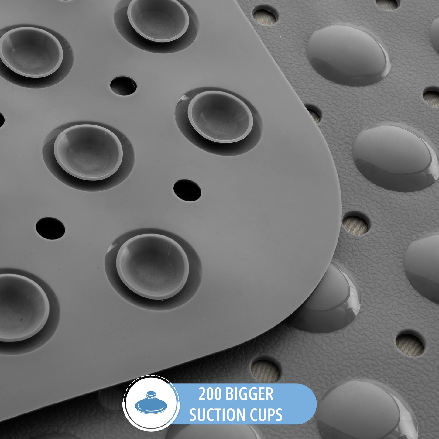 LDC Lux Decor Collection Non-Slip Bathtub Mat With Suction Cups