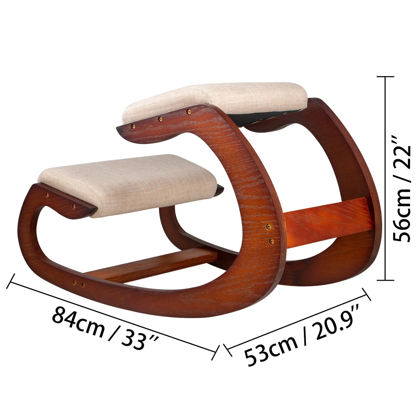 Ergonomic Kneeling Chair Thick Cushion For Posture Home Office Computer Laptop College Dorm Desk University Library