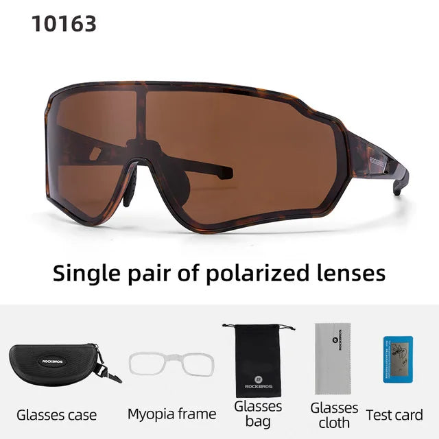 ROCKBROS Polarized Cycling Glasses UV400 Outdoor Eyewear Men Women