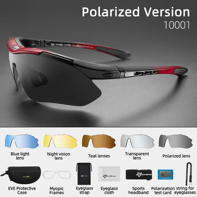 ROCKBROS Polarized UV400 Unisex Hiking Sunglasses for Men Women