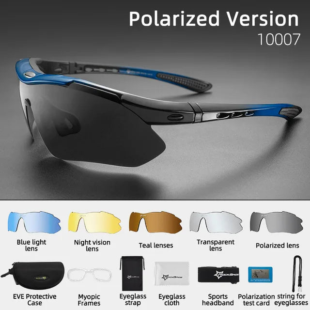 ROCKBROS Polarized UV400 Unisex Hiking Sunglasses for Men Women