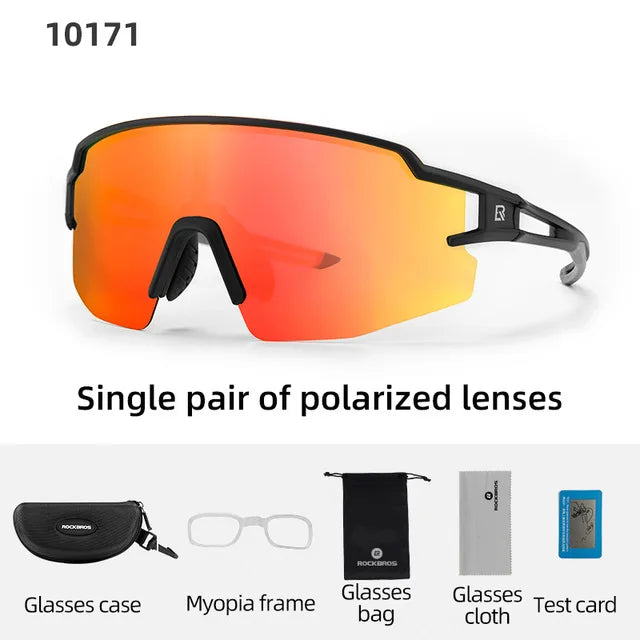 ROCKBROS Polarized Cycling Glasses UV400 Outdoor Sunglasses