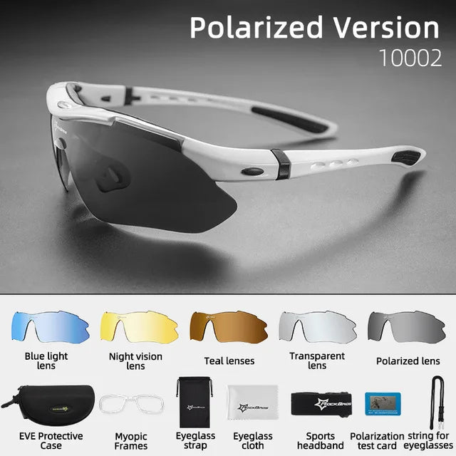 ROCKBROS Polarized UV400 Unisex Hiking Sunglasses for Men Women