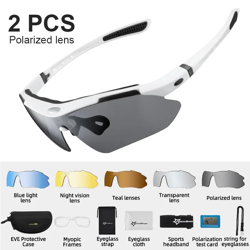ROCKBROS Polarized Cycling Glasses UV400 Outdoor Eyewear Men Women