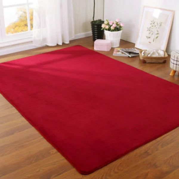 O SHI CAR Thick Coral Velvet Carpet For Living Room