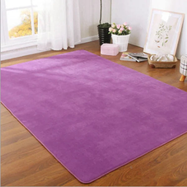 O SHI CAR Thick Coral Velvet Carpet For Living Room