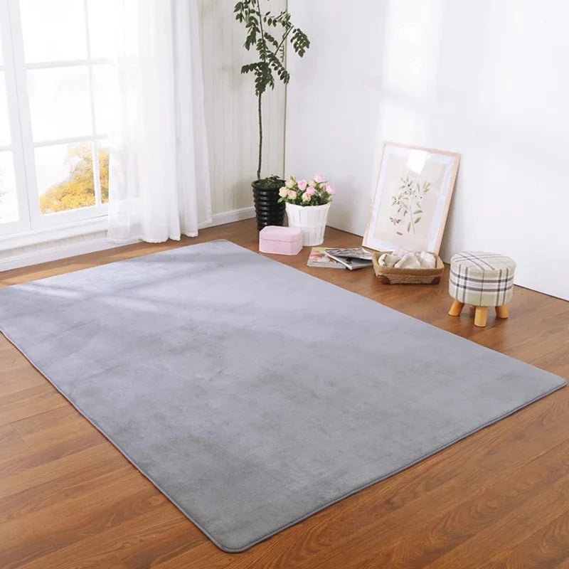 O SHI CAR Thick Coral Velvet Carpet For Living Room