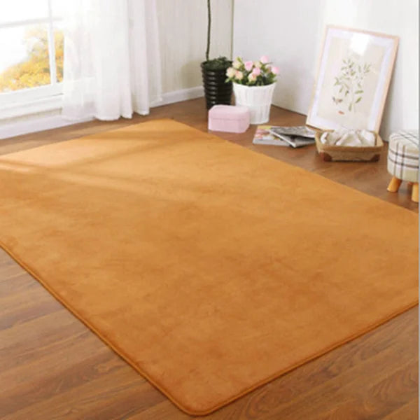 O SHI CAR Thick Coral Velvet Carpet For Living Room