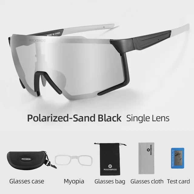 ROCKBROS Polarized Cycling Glasses UV400 Outdoor Eyewear Men Women