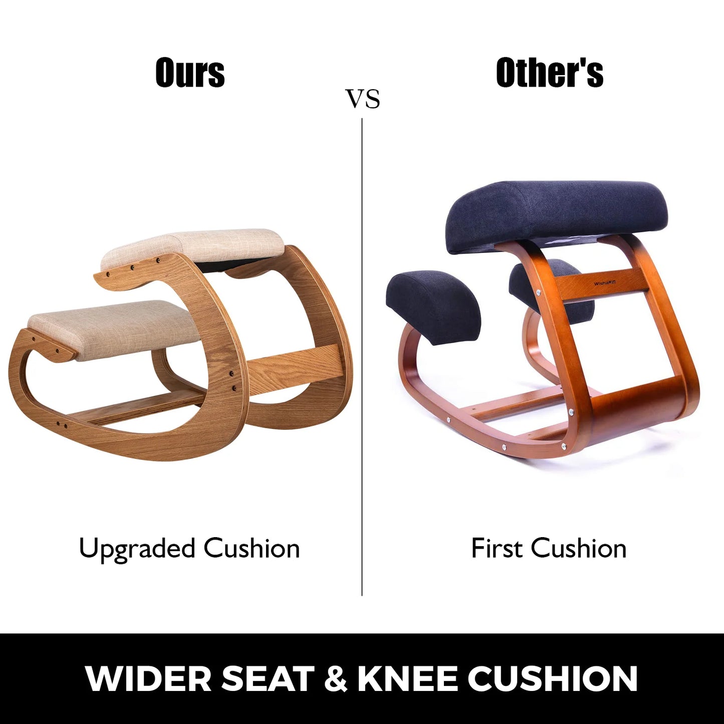 Ergonomic Kneeling Chair Thick Cushion For Posture Home Office Computer Laptop College Dorm Desk University Library