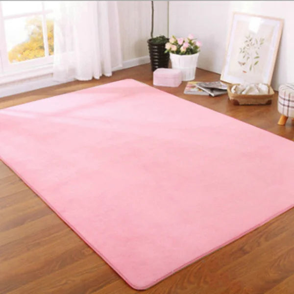 O SHI CAR Thick Coral Velvet Carpet For Living Room