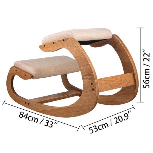 Ergonomic Kneeling Chair Thick Cushion For Posture Home Office Computer Laptop College Dorm Desk University Library
