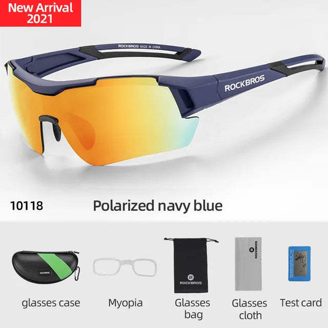 ROCKBROS Polarized Cycling Glasses UV400 Outdoor Eyewear Men Women