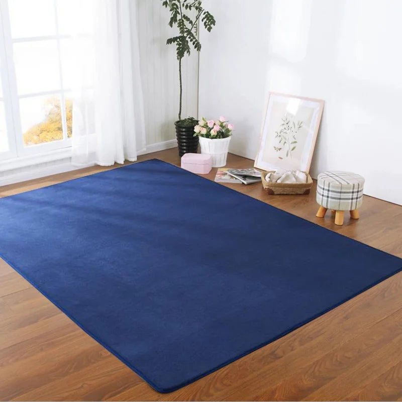 O SHI CAR Thick Coral Velvet Carpet For Living Room