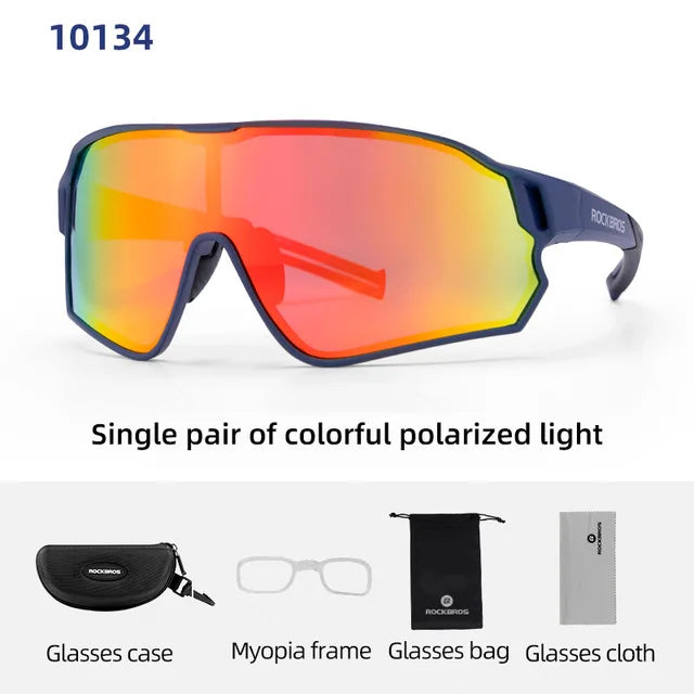 ROCKBROS Polarized UV400 Unisex Hiking Sunglasses for Men Women