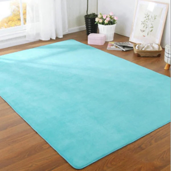 O SHI CAR Thick Coral Velvet Carpet For Living Room