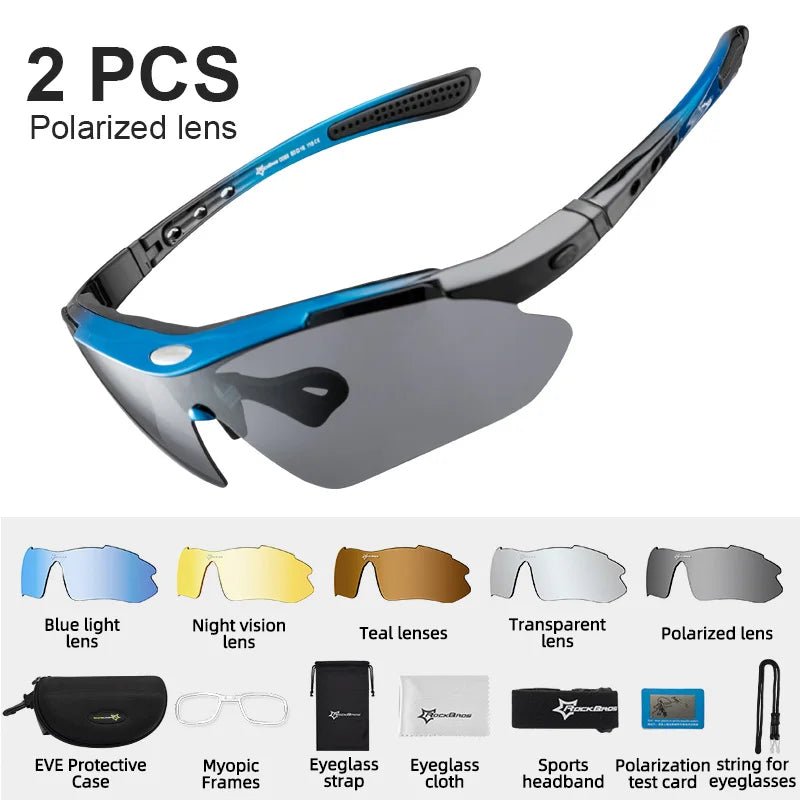 ROCKBROS Polarized Cycling Glasses UV400 Outdoor Sunglasses