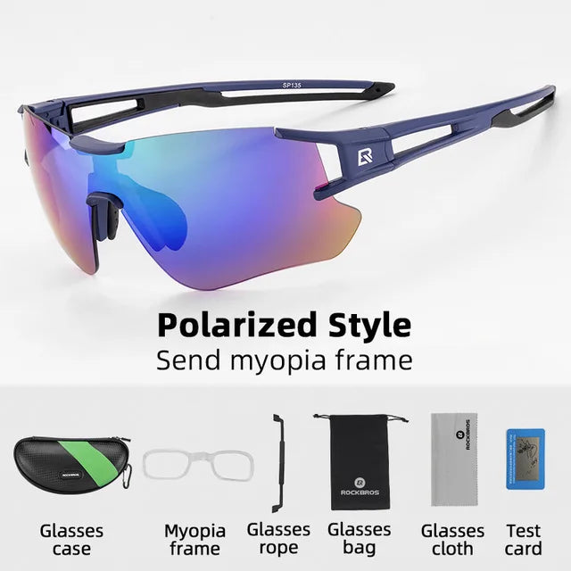 ROCKBROS Polarized Cycling Glasses UV400 Outdoor Eyewear Men Women
