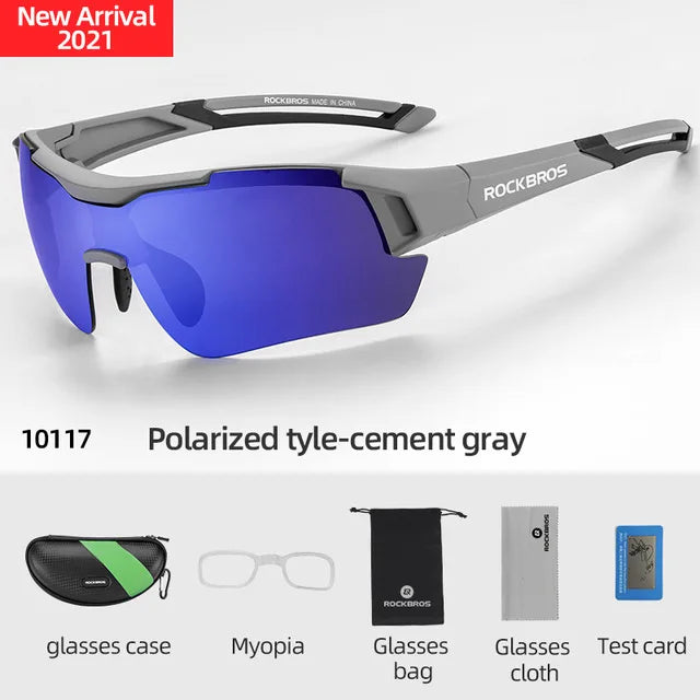 ROCKBROS Polarized Cycling Glasses UV400 Outdoor Sunglasses