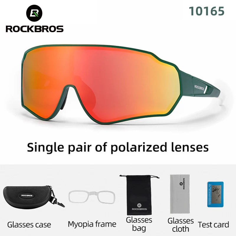 ROCKBROS Polarized Cycling Glasses UV400 Outdoor Sunglasses
