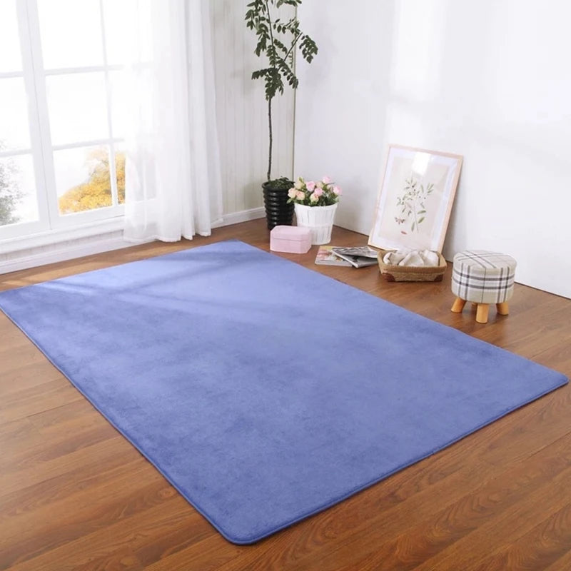O SHI CAR Thick Coral Velvet Carpet For Living Room